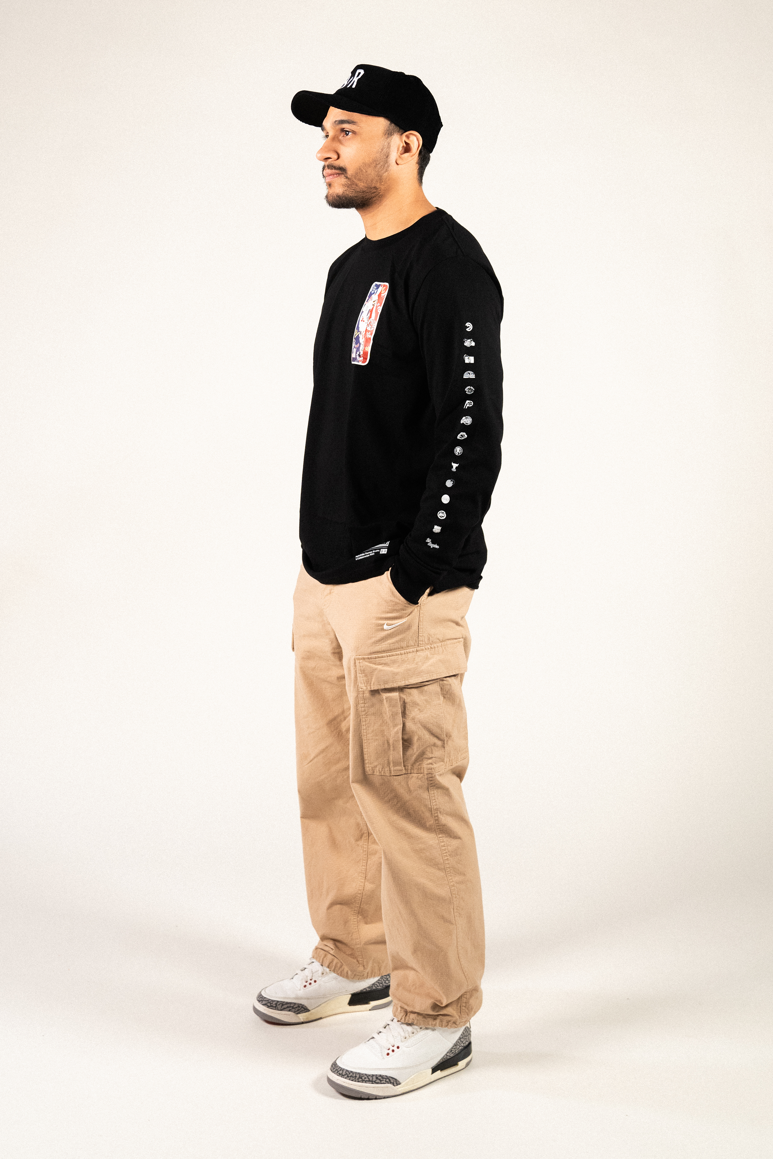 Hank Willis Thomas 'That's Game' Black Long Sleeve T-Shirt