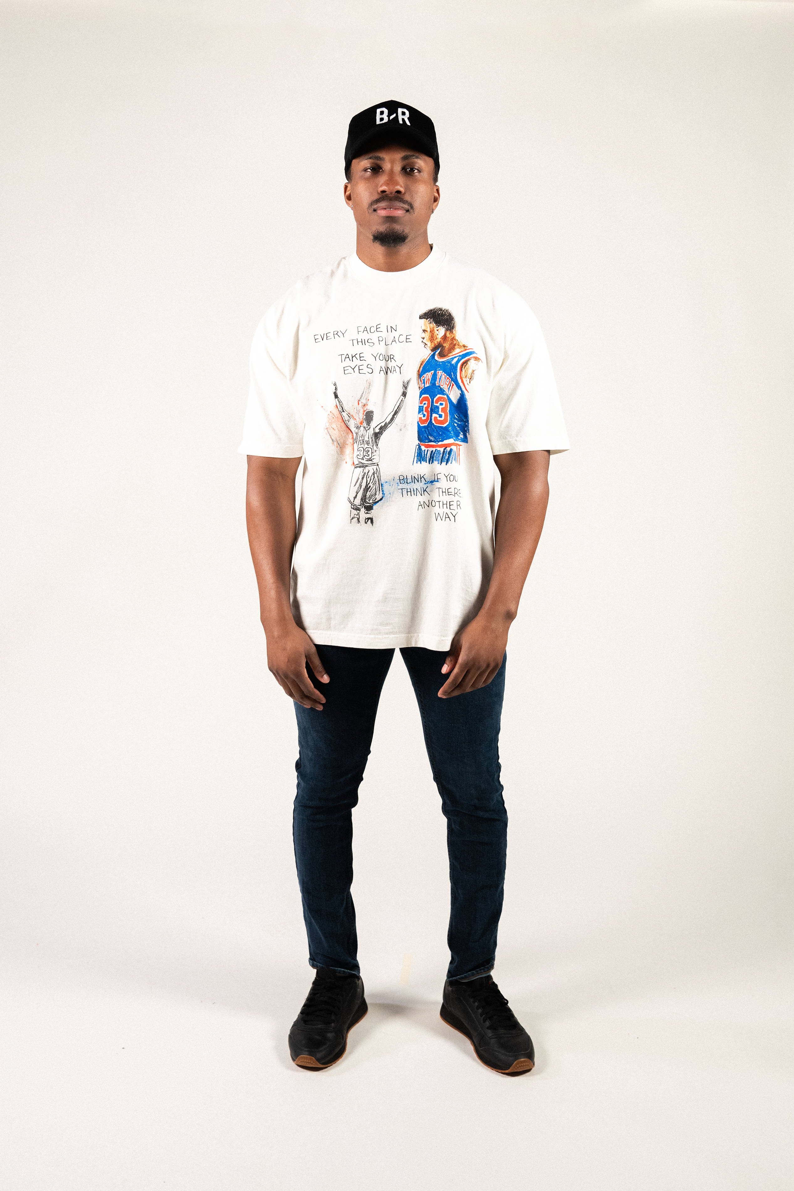 Patrick Ewing Charcoal Drawing T-Shirt