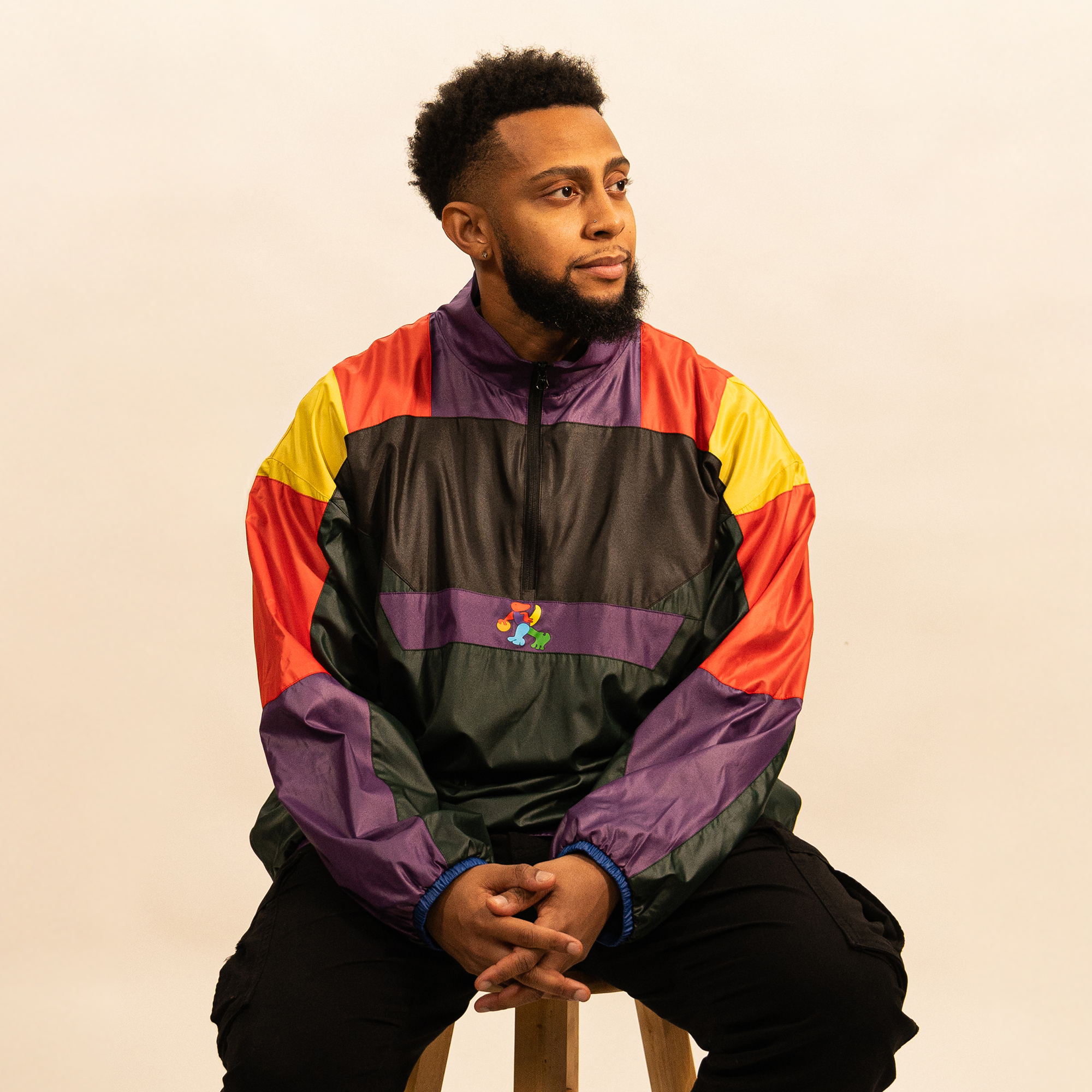 Toronto Raptors "Colorful Raptor" Windbreaker