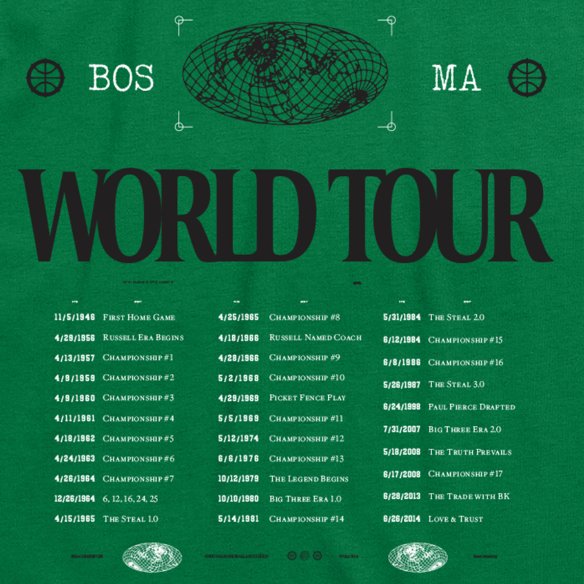 Celtics World Tour T-Shirt
