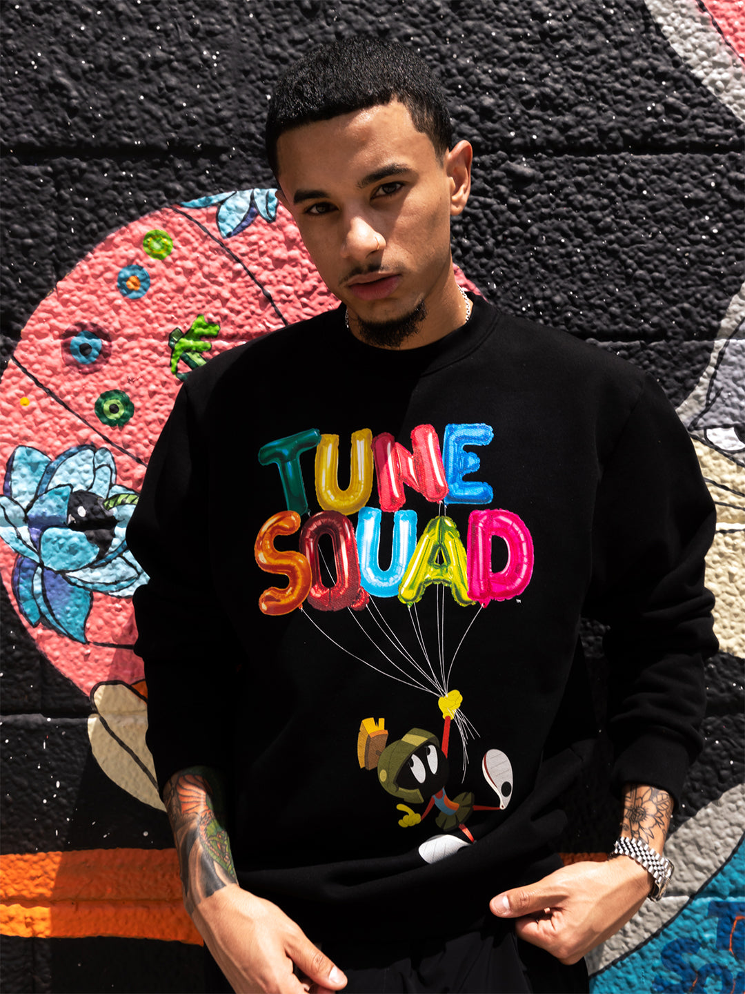 Space Jam Marvin the Martian Tune Squad Crewneck