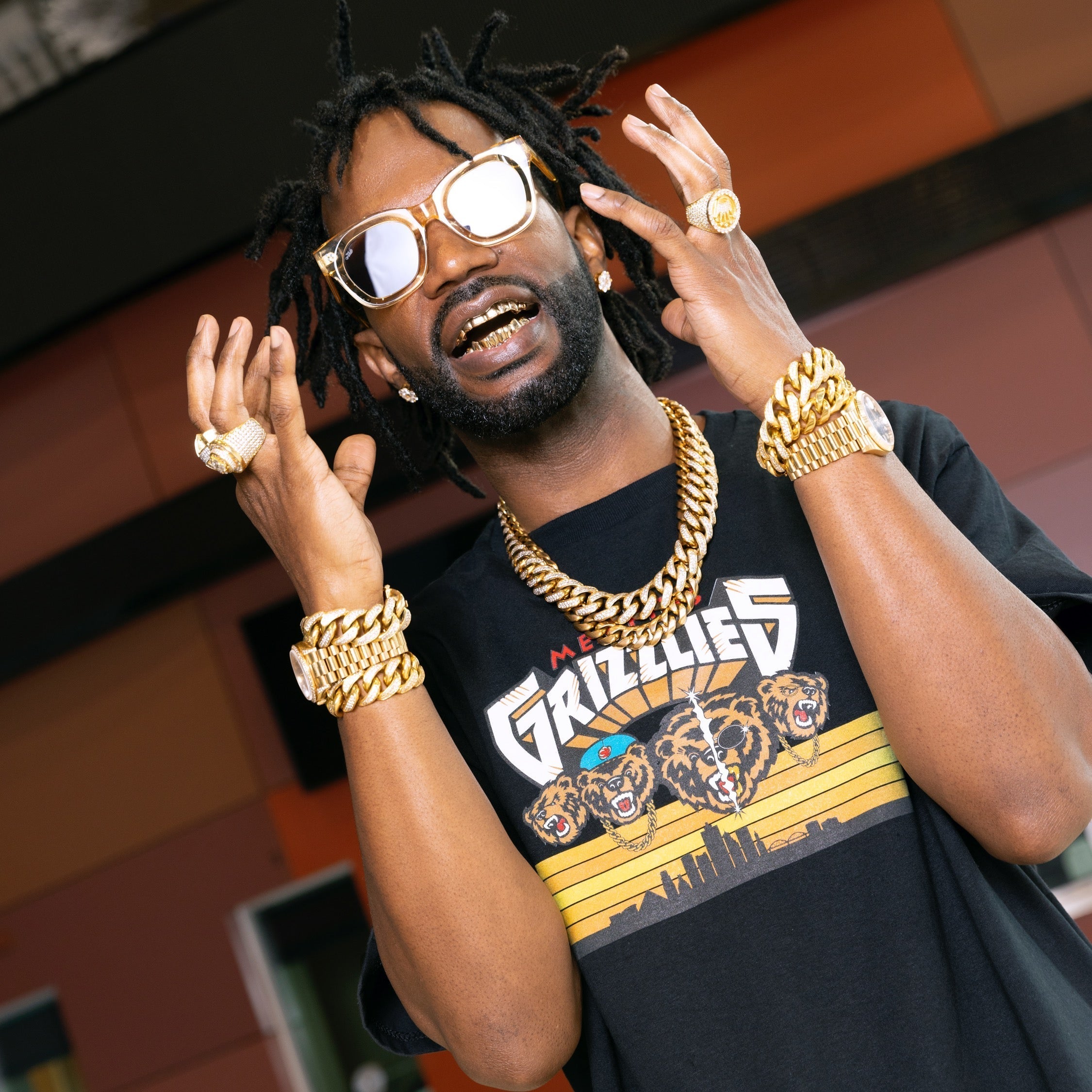 Three 6 Mafia x Grizzlies T-Shirt