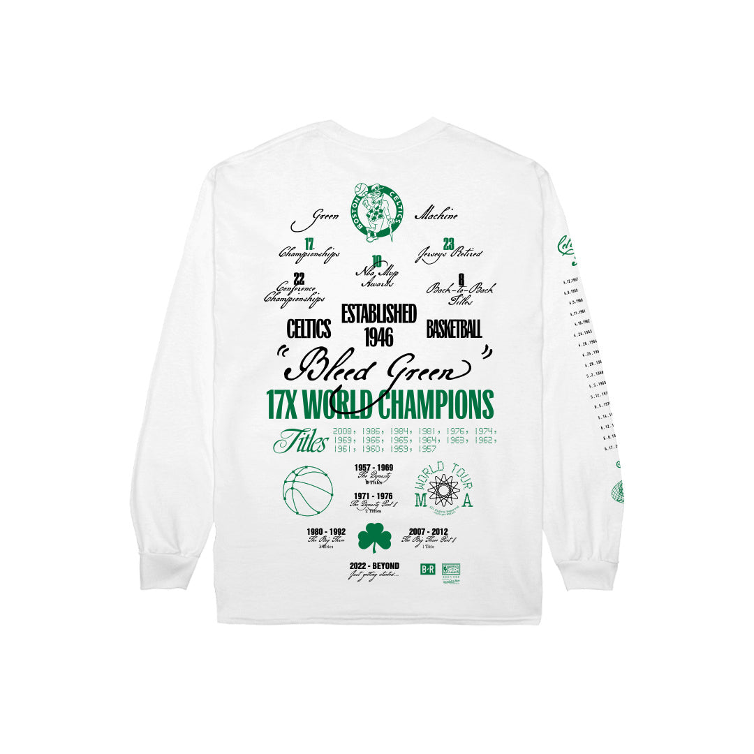 Celtics World Tour White Long Sleeve