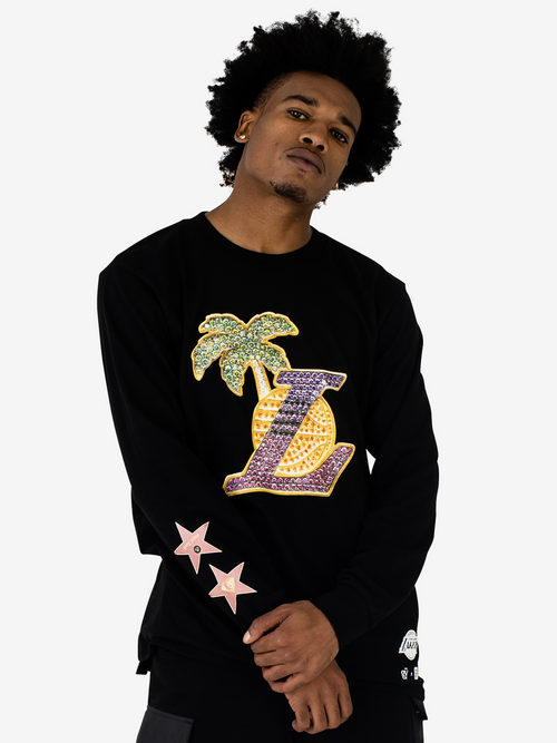 Greg Yuna Lakers Diamond Long Sleeve T-Shirt
