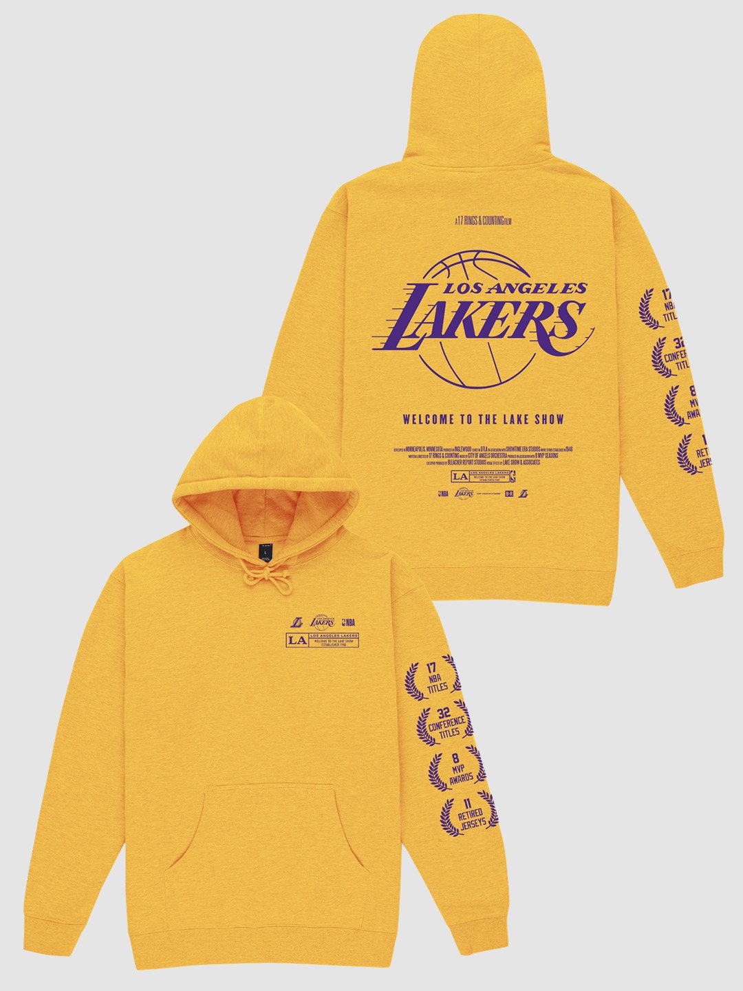 The Lakers Check The Credits Gold Hoodie
