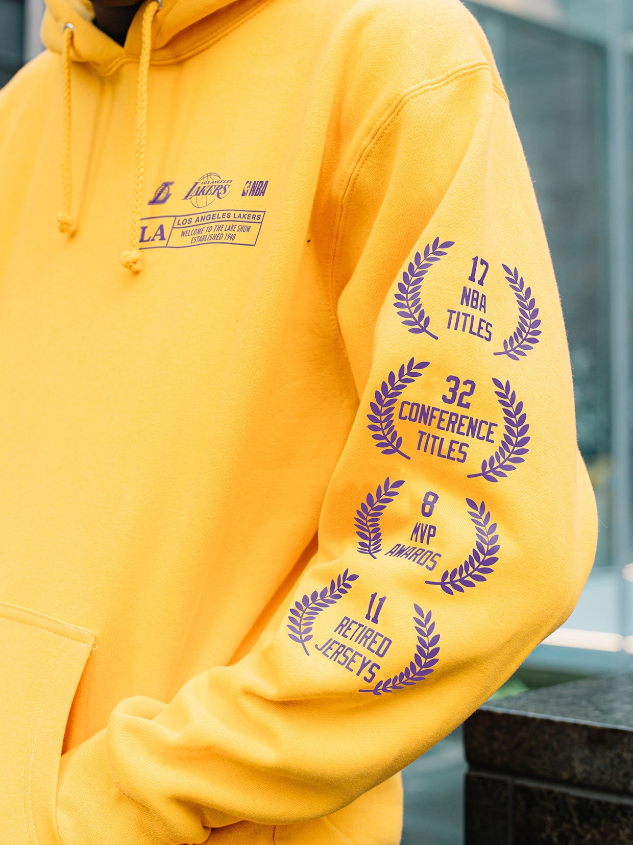 The Lakers Check The Credits Gold Hoodie