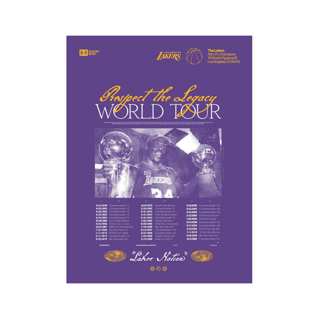 Lakers World Tour Poster