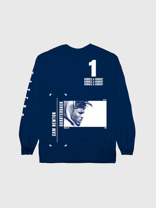Cam Newton #1 Long Sleeve T-Shirt