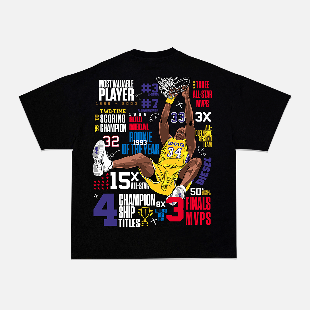 KM x SHAQ: ALL THE ACCOLADES T-SHIRT