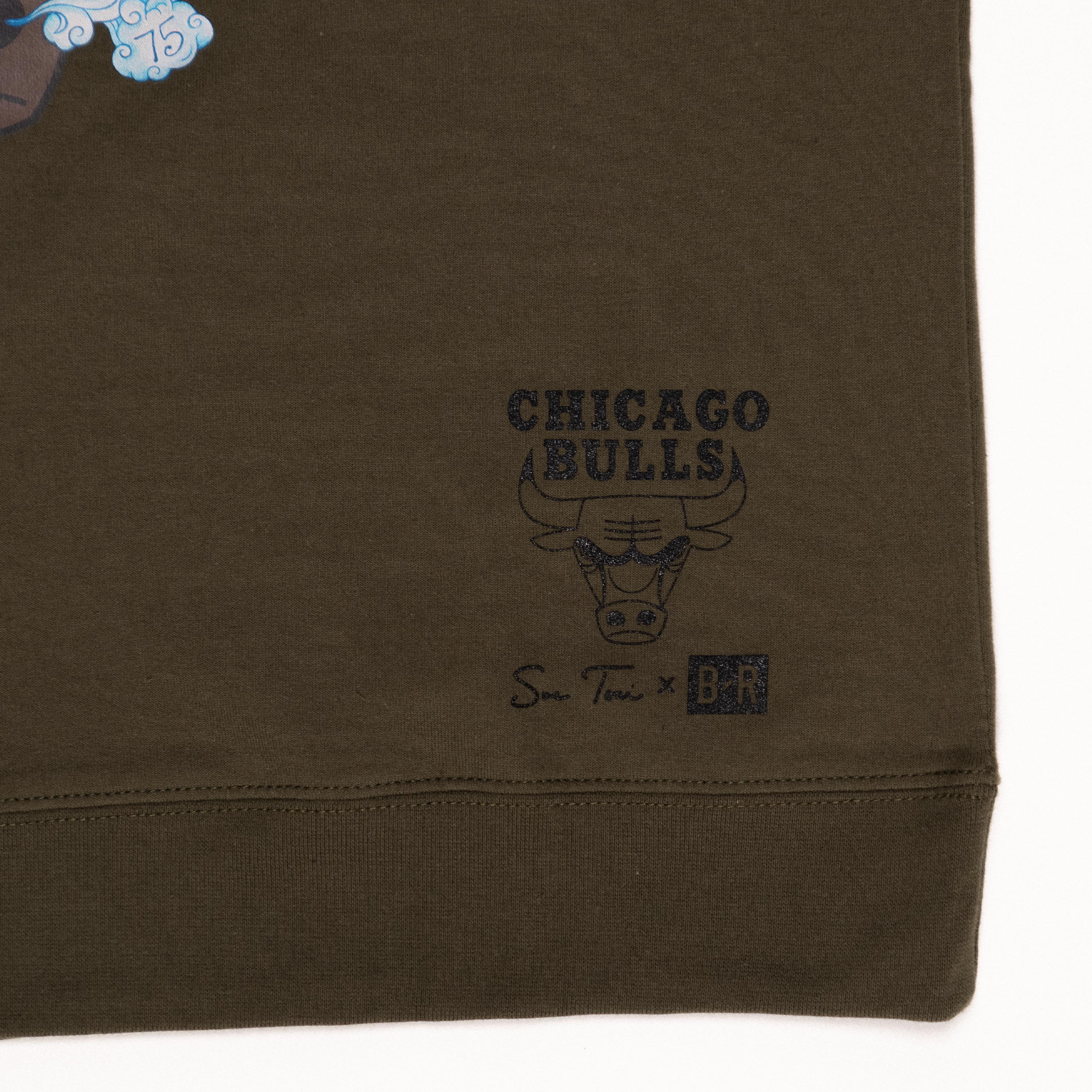 Sue Tsai Bulls Crewneck Brown Sweatshirt