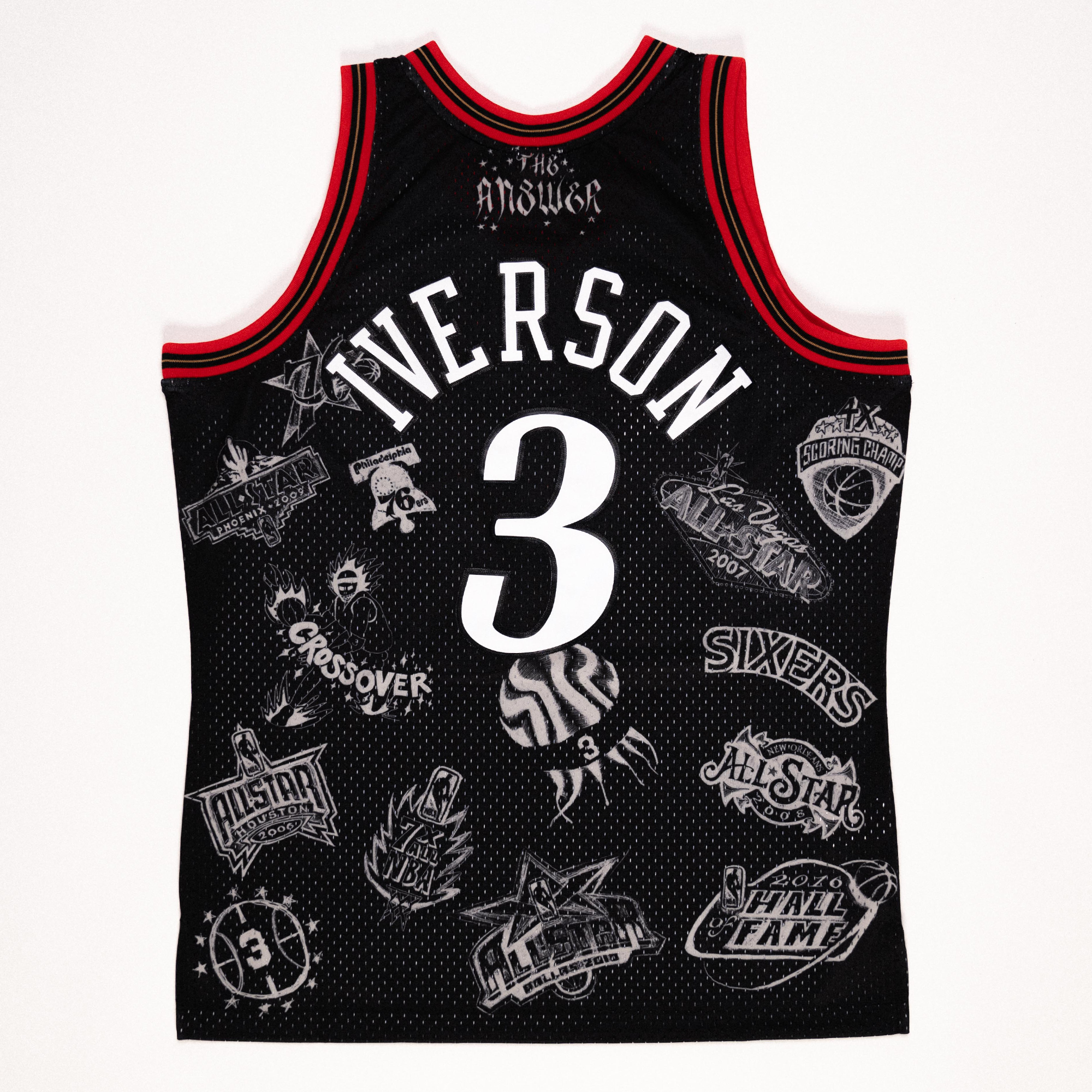 Allen Iverson Player's Edition - Black Jersey