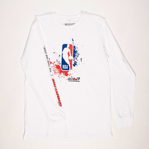 Frank Miller NBA Logo White Long Sleeve T-Shirt