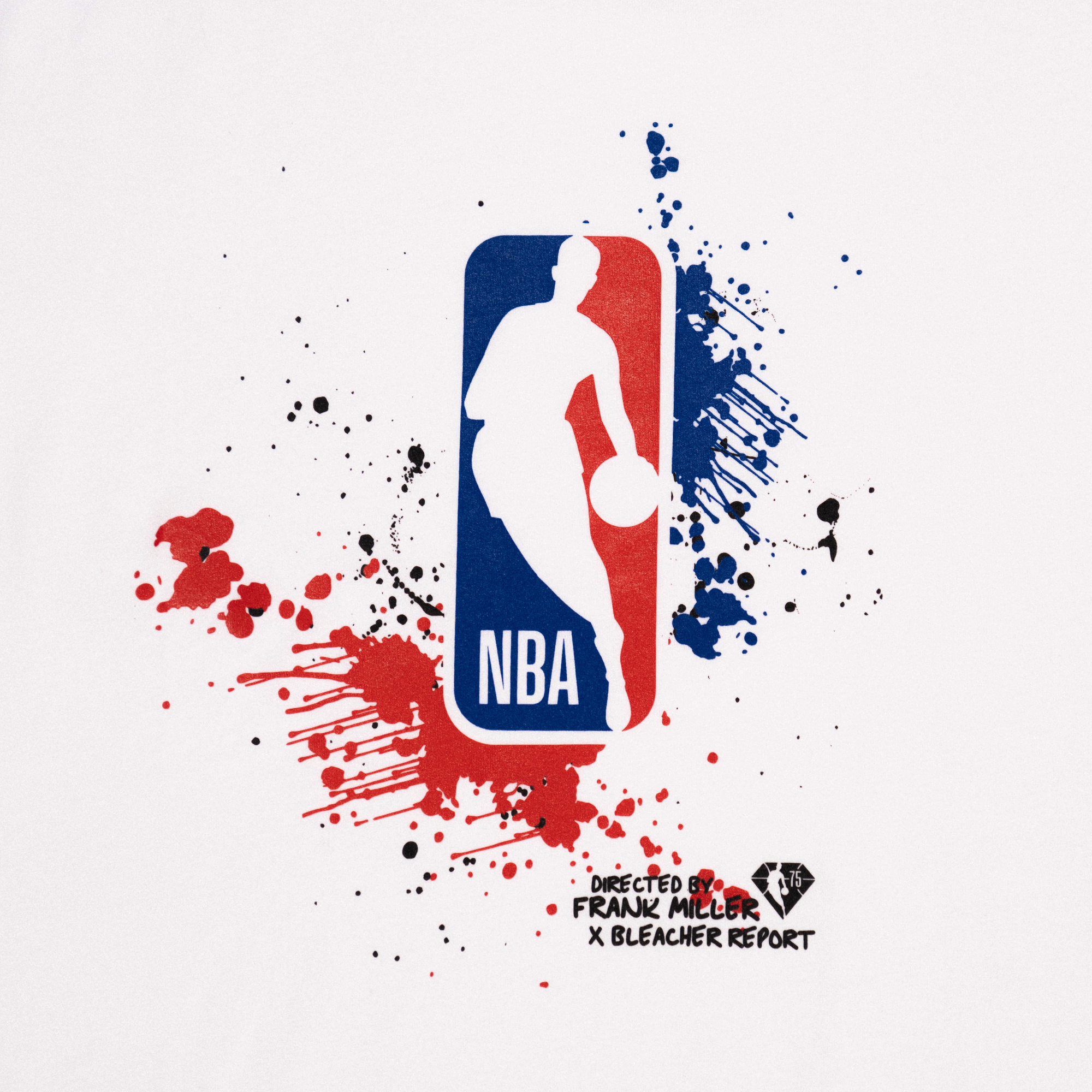 Frank Miller NBA Logo White Long Sleeve T-Shirt