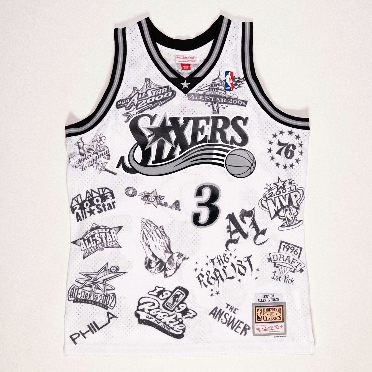 Allen Iverson Player s Edition White Jersey