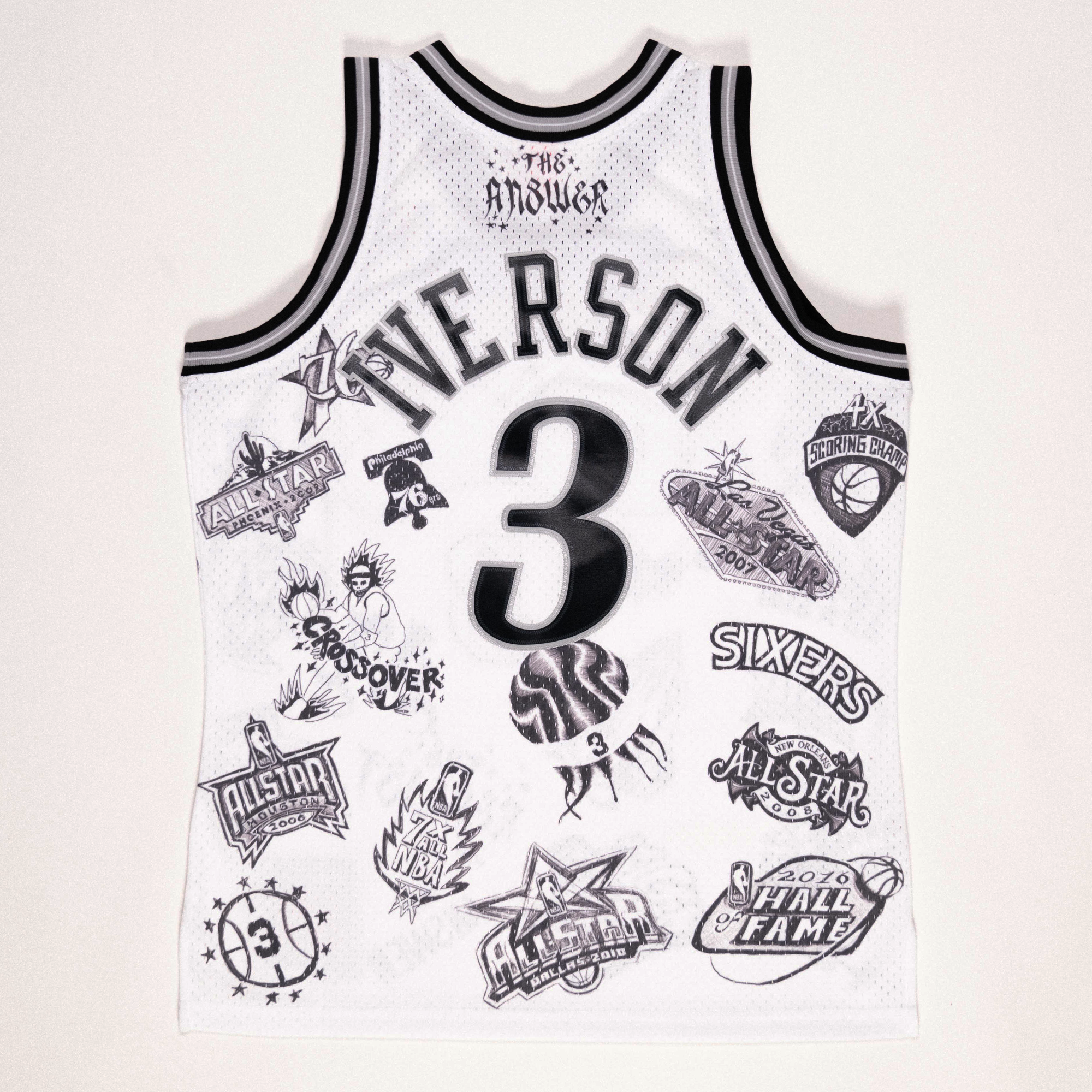 Allen Iverson Player's Edition - White Jersey