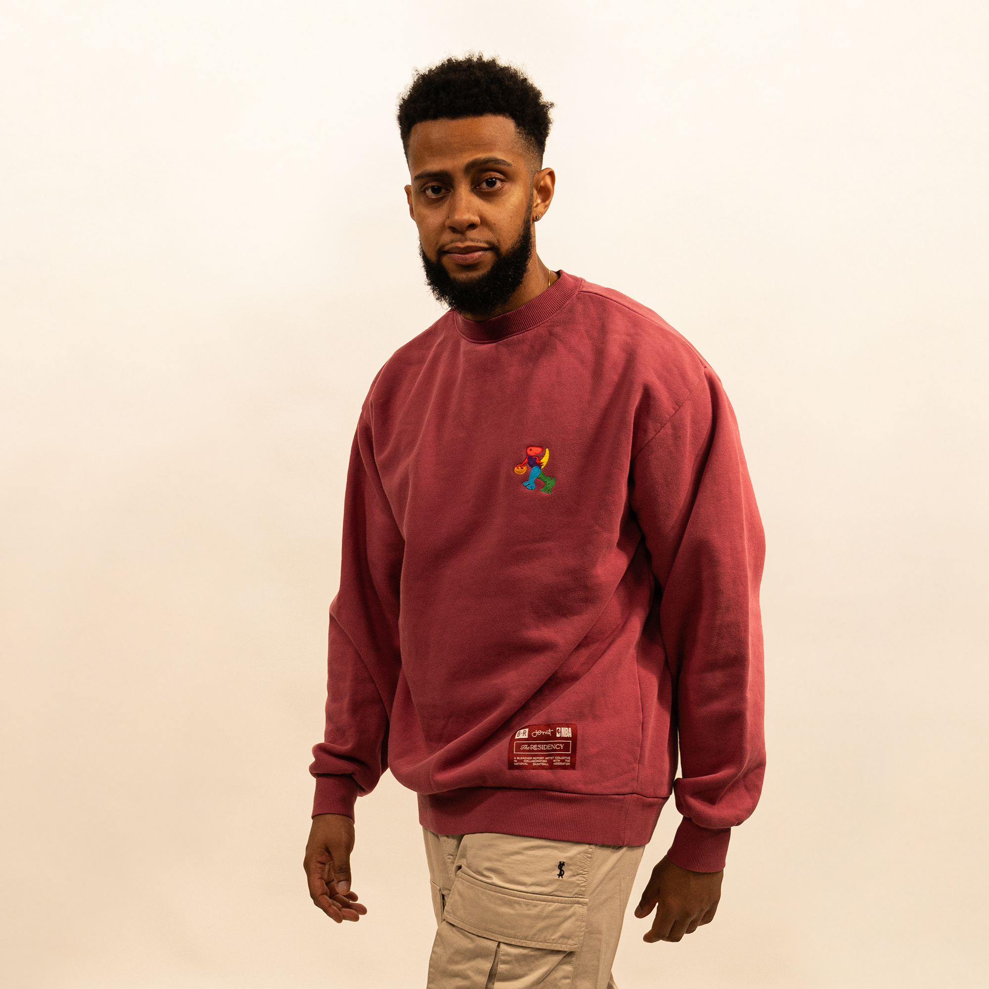 Toronto Raptors "Baby Raptor" Wine Crewneck