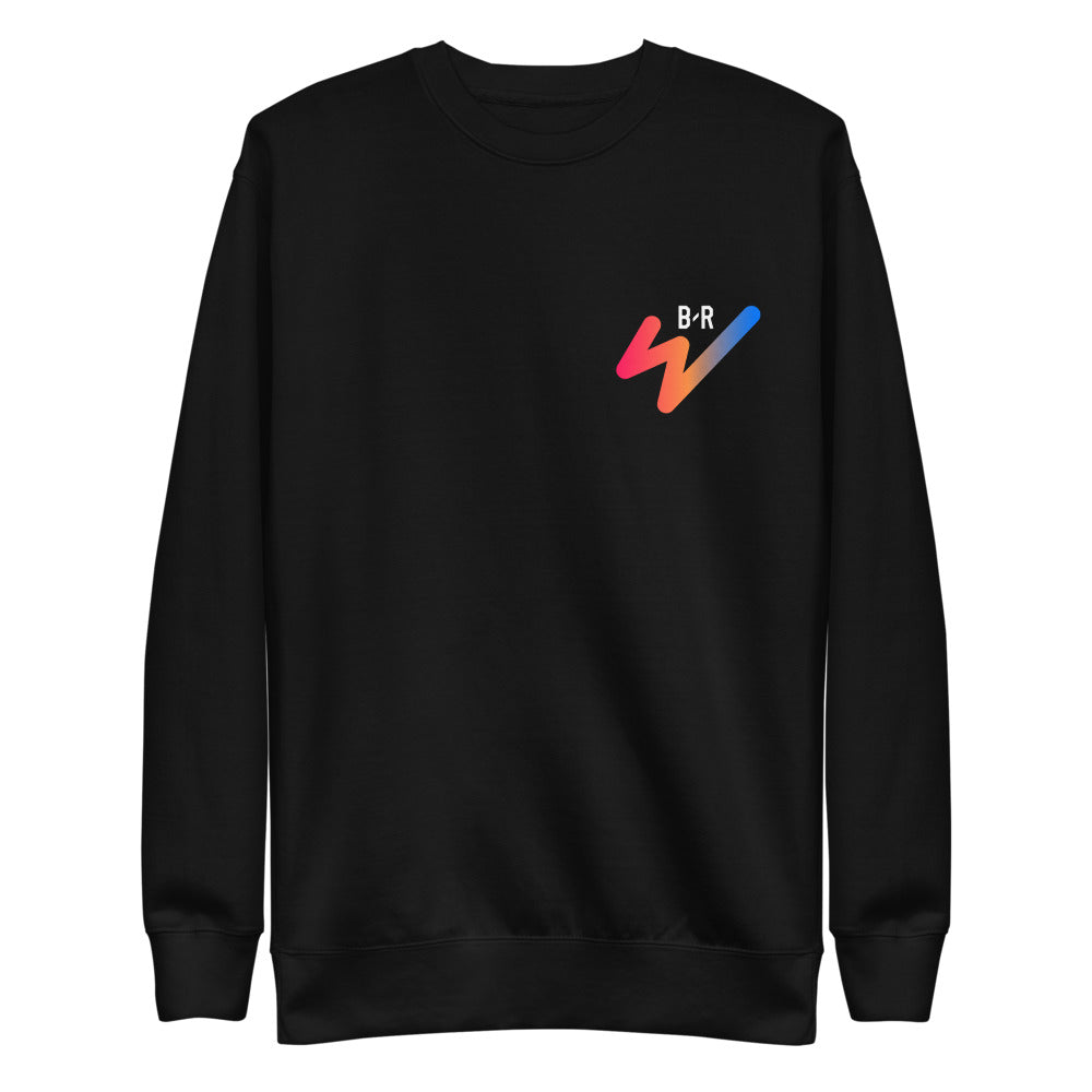 B/R W Core Logo Crewneck