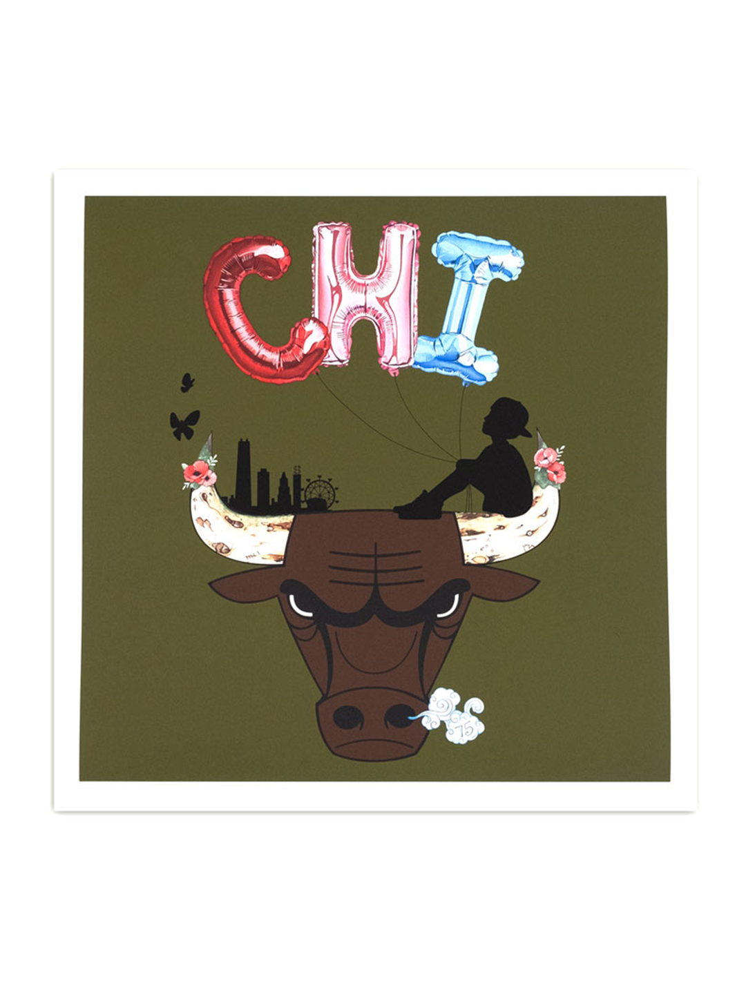 Sue Tsai Bulls Print