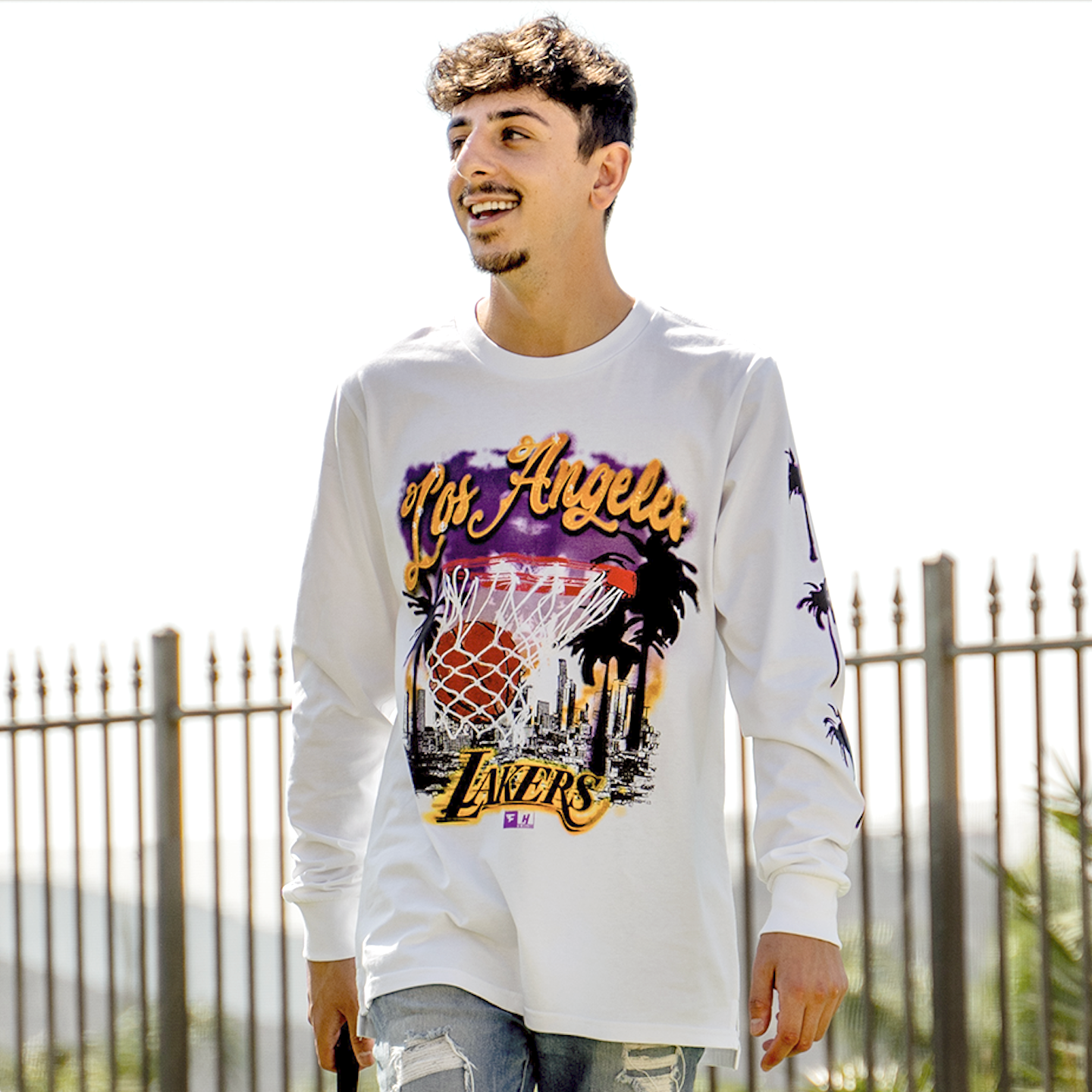 House of Highlights: FaZe Rug x Lakers Long Sleeve T-Shirt