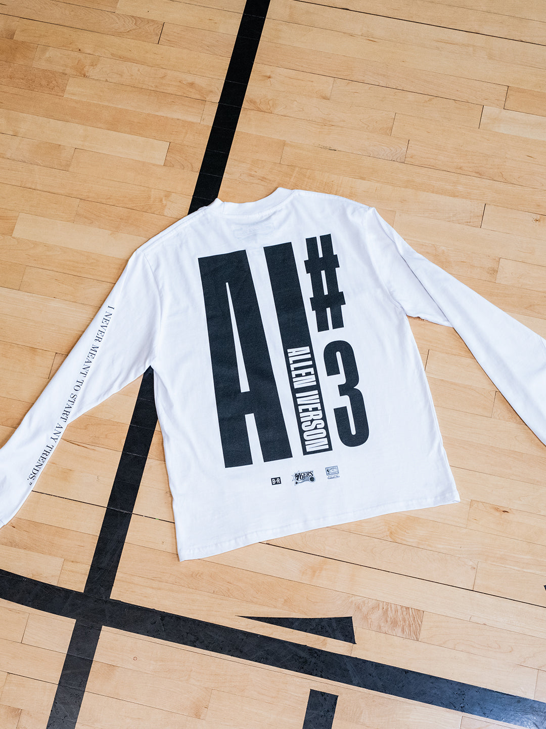 Allen Iverson THE ANSW3R White Long Sleeve T-Shirt