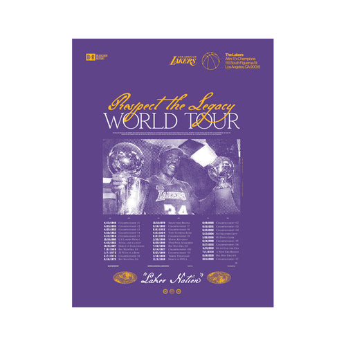 Lakers World Tour Poster