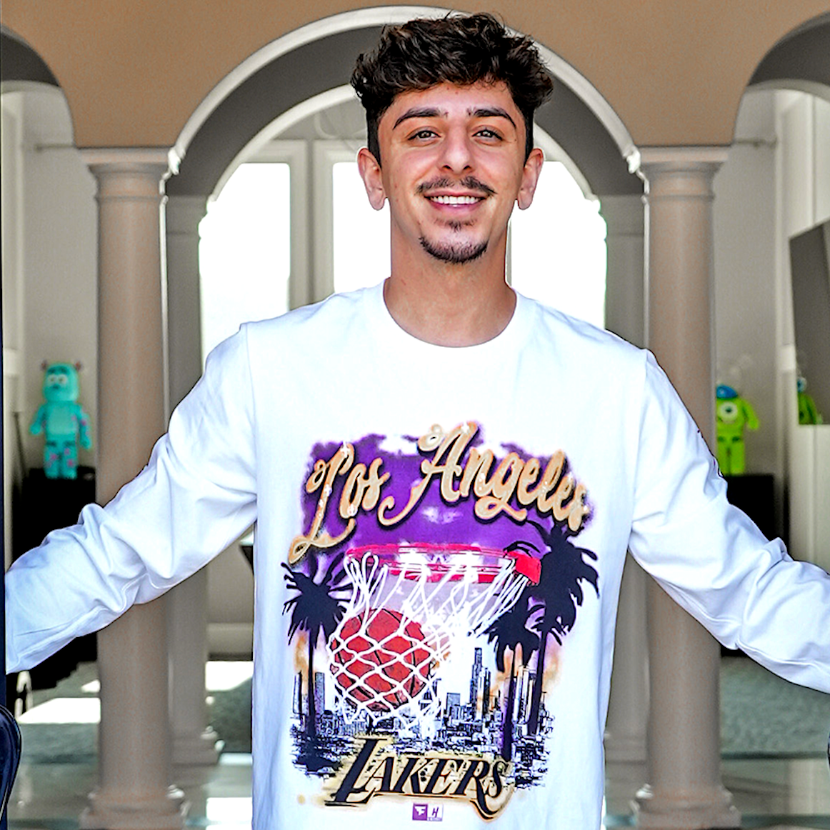 House of Highlights: FaZe Rug x Lakers Long Sleeve T-Shirt