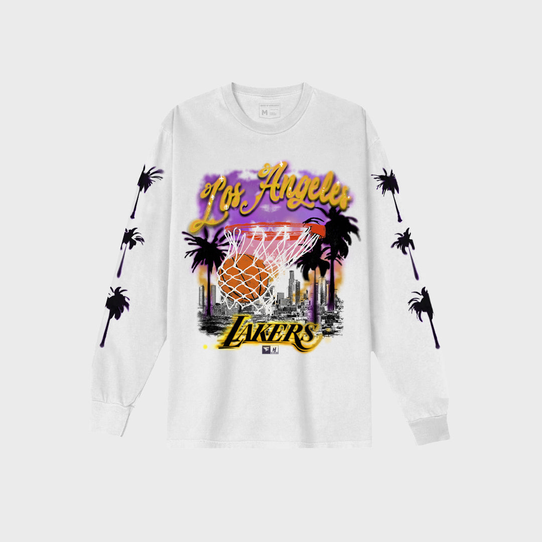 House of Highlights: FaZe Rug x Lakers Long Sleeve T-Shirt – B/R SHOP